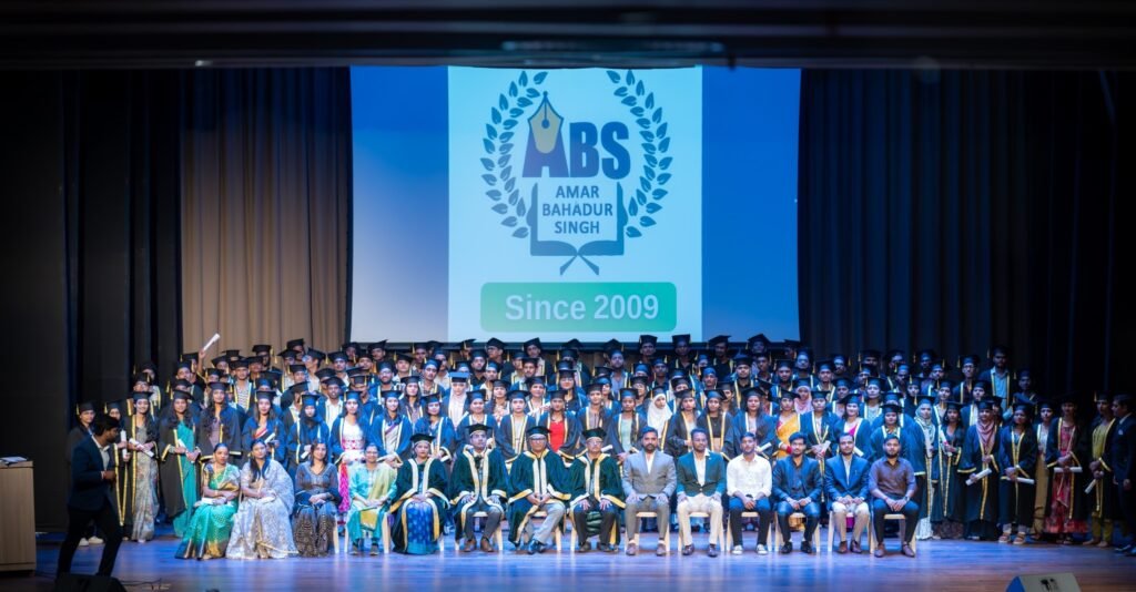 ABS Institute Graduation Ceremony - Celebrating Success Since 2009 Students and Faculty Group